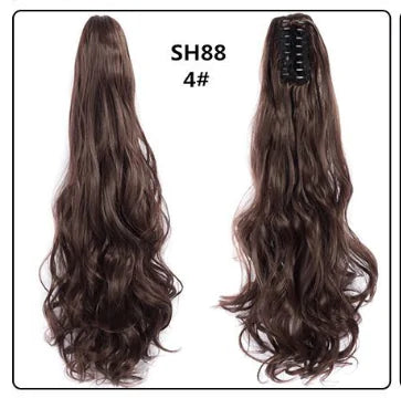 Fluffy Natural Lifelike Claw Clip Ponytail