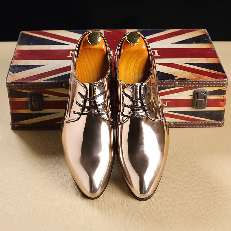 New Business Men's Leather Dress Shoes - Classic Style