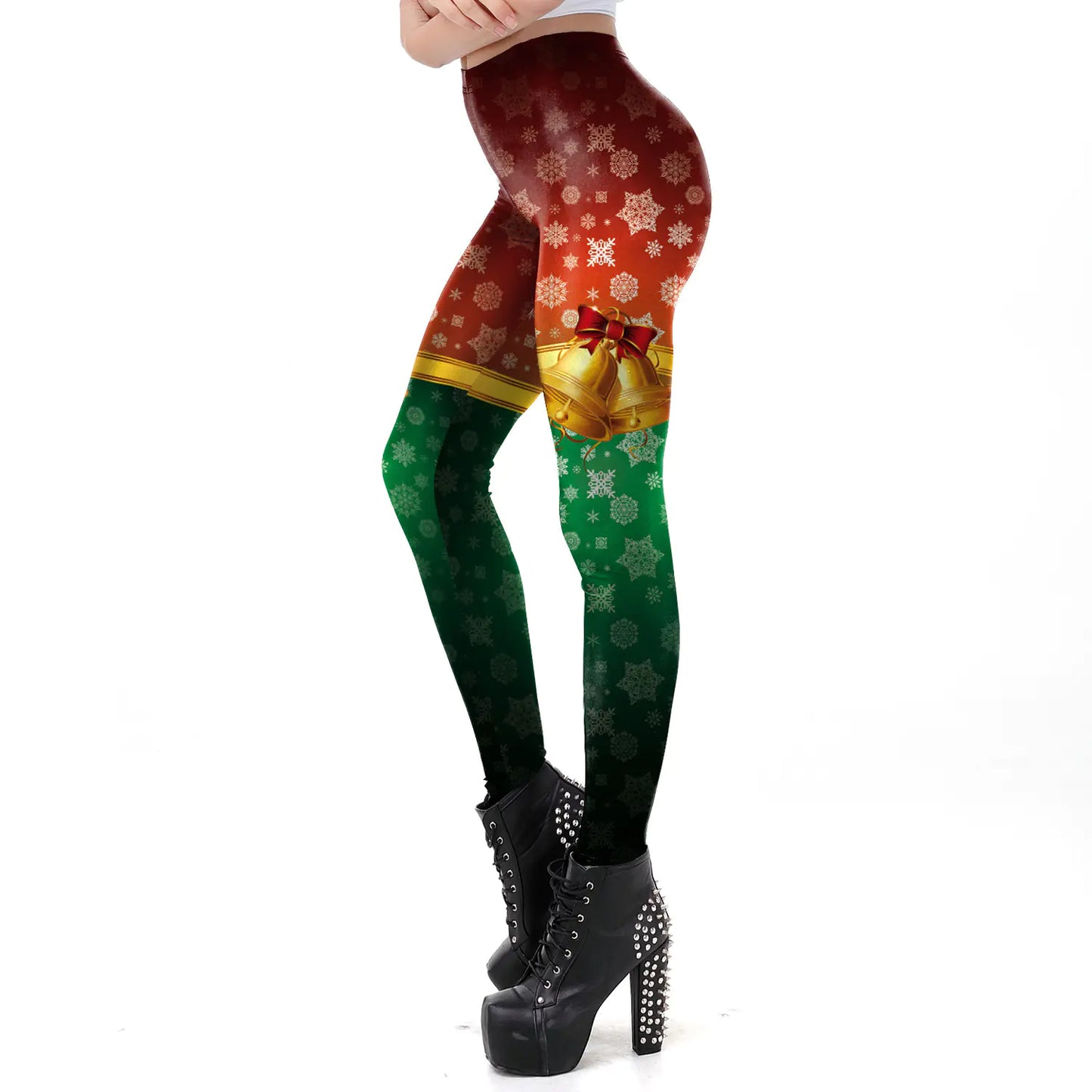 Christmas Gift Digital Print High Elastic Leggings