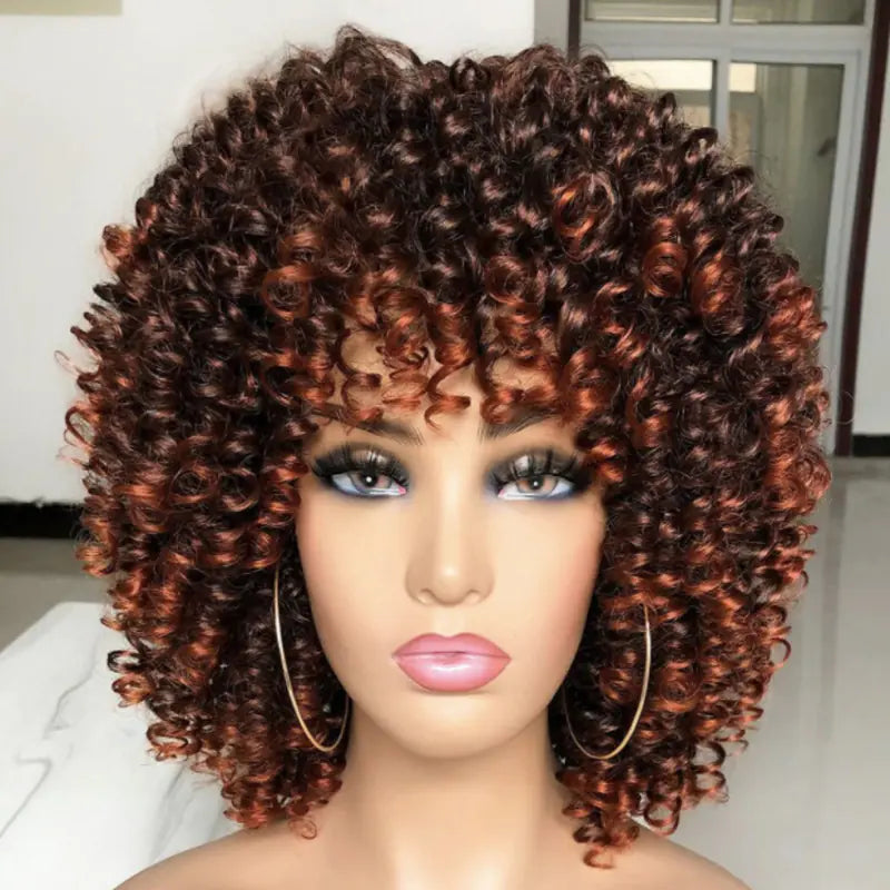 Women's Fluffy High-Temperature Silk wig