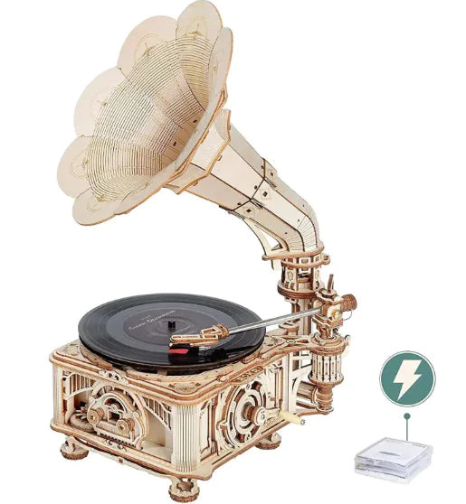 Wooden Gramophone Model