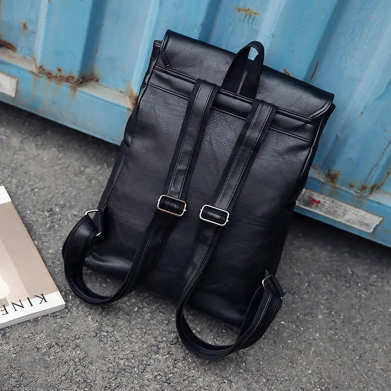 Men's PU Leather Laptop Backpack - Comfort Gift Box