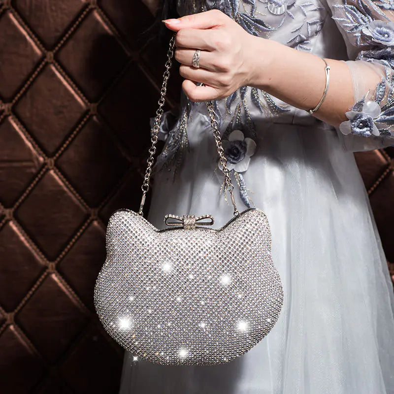 New Rhinestone Evening Clutch Bag - Korean Style