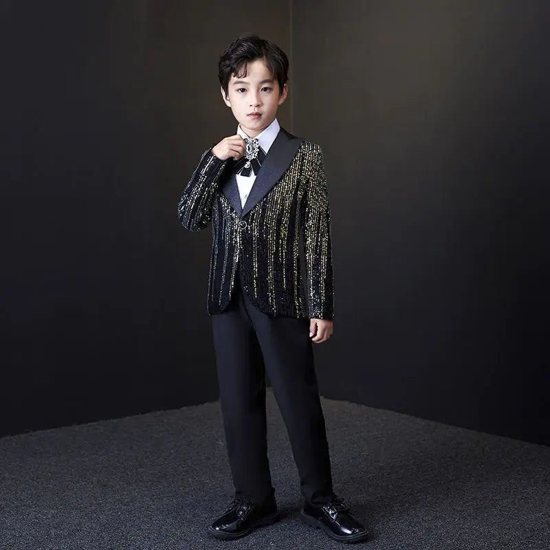 Boys' Colorful Meteor Sequin Suit for Performances