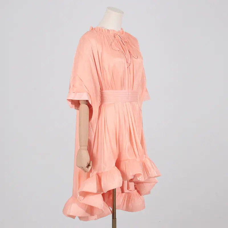 Stylish Sleeveless Ruffled Hem Dress from Australia