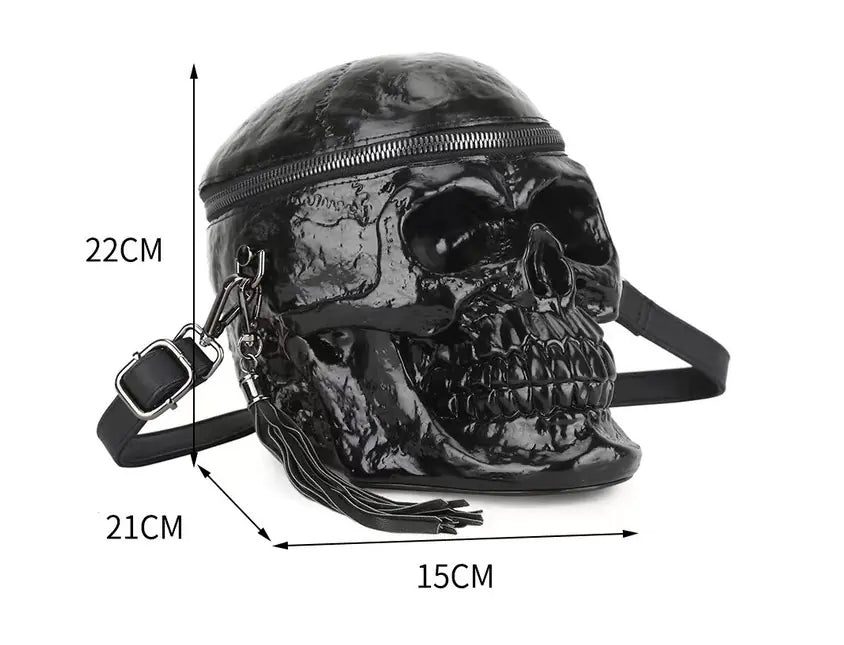 Skull Head Shoulder and Tote Bag