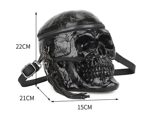 Skull Head Shoulder and Tote Bag