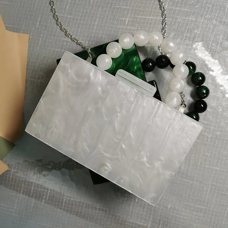 Pearl Clutch Bags for Women - Evening and Wedding Use