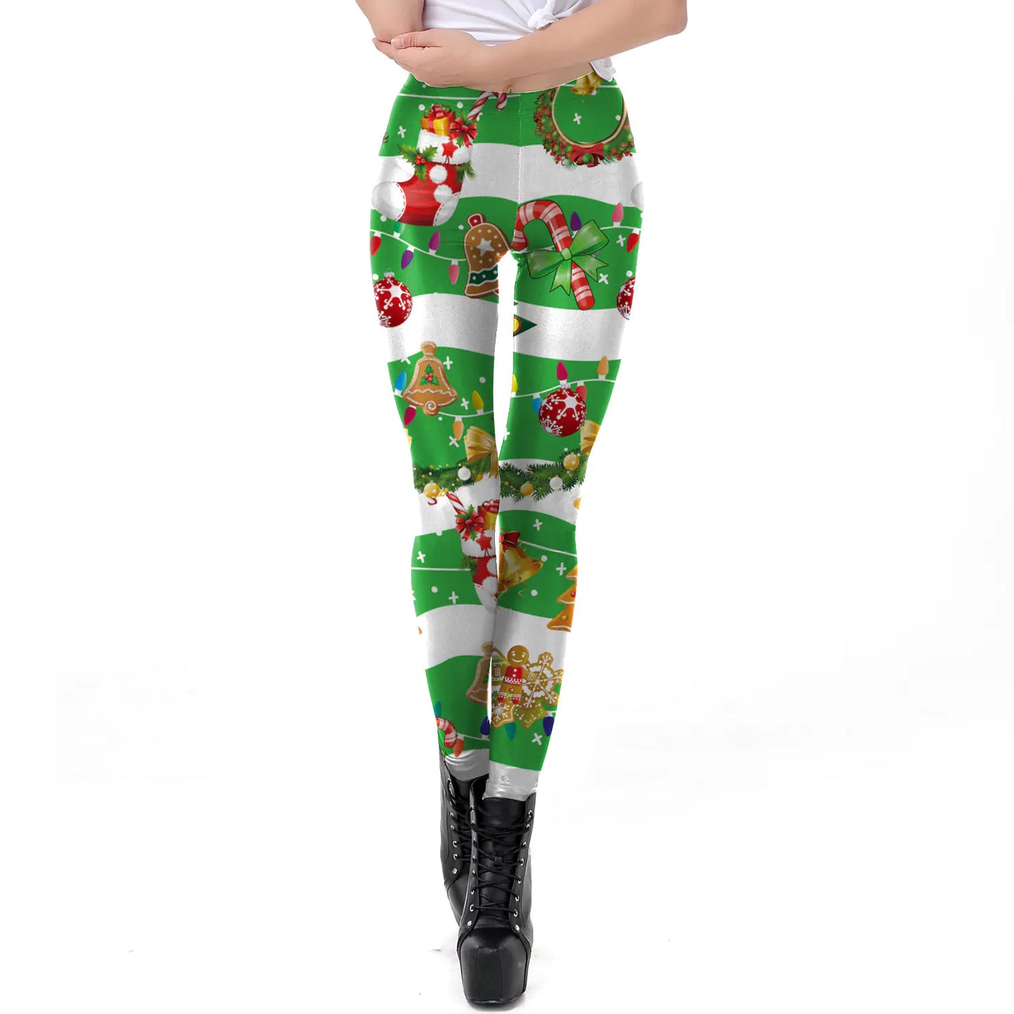 Christmas Gift Digital Print High Elastic Leggings