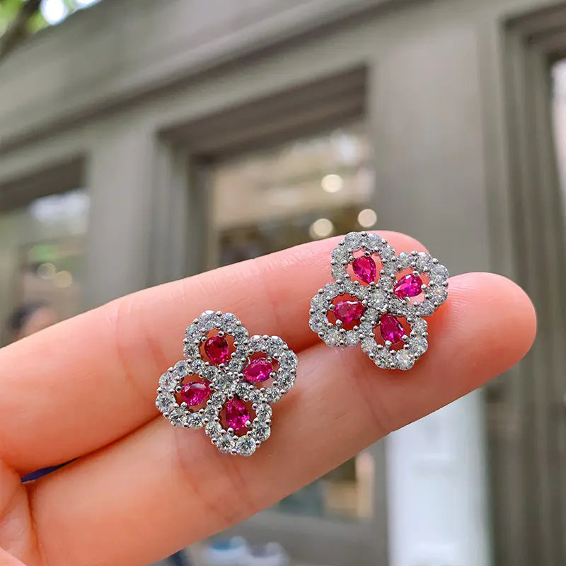 Ruby Square Bracelet for Women - Perfect Mother's Day Gift