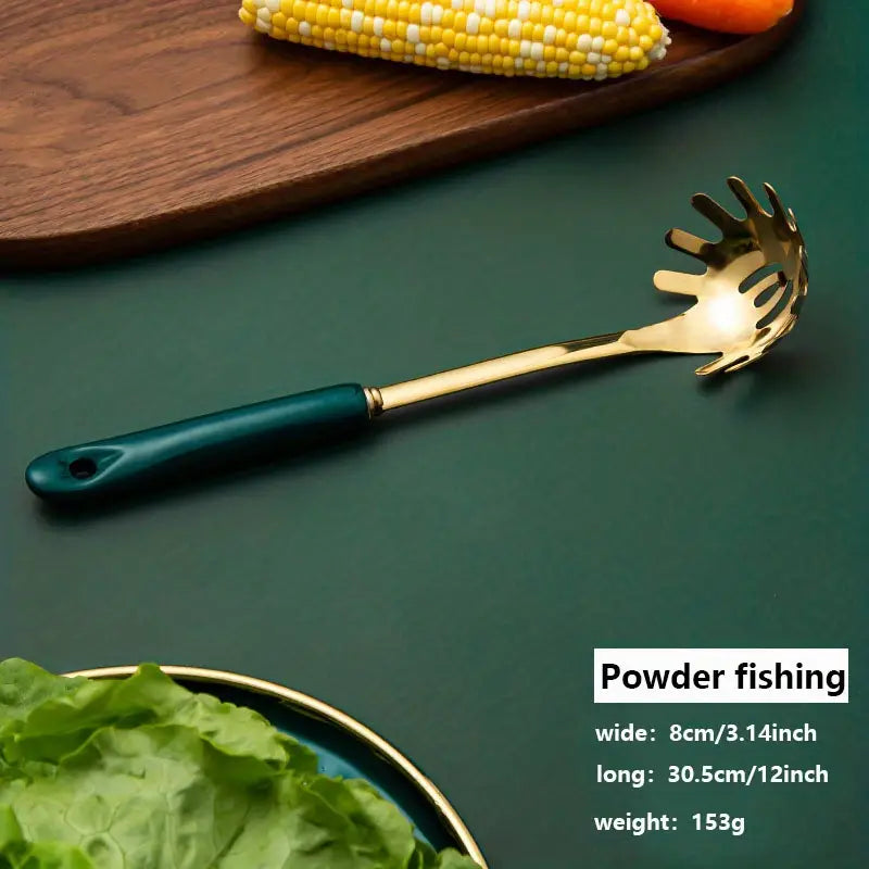 Luxury Lightweight Kitchen Utensil Set with Ceramic Handle