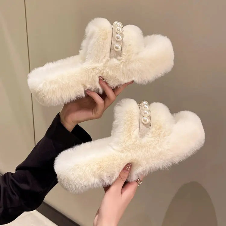 Furry Air-Conditioned Room Slippers