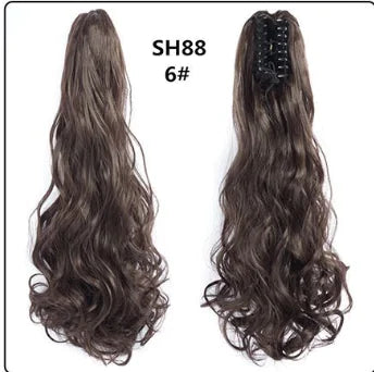 Fluffy Natural Lifelike Claw Clip Ponytail