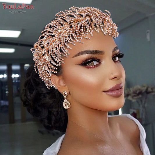 Luxury Rhinestone Hair Band for Wedding Bride