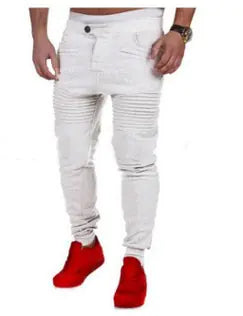 Men's Slim Fit Sports Joggers with Striped Design