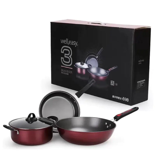 Three-Piece Non-Stick Cookware Gift Set