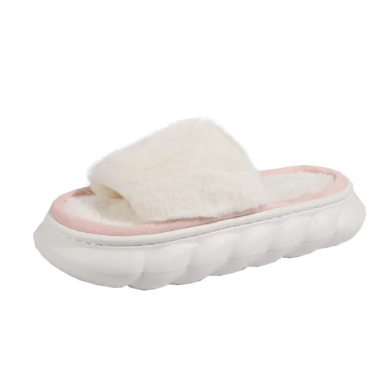 Heavy-soled Fur Slippers for Home Comfort - Comfort Gift Box