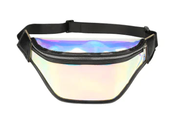 Irregular Laser Reflective Crossbody Chest Bag