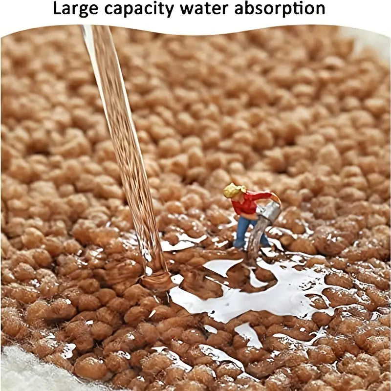 Water Absorbent Non-Slip Soft Microfiber Bath Mat - Comfort Gift Box