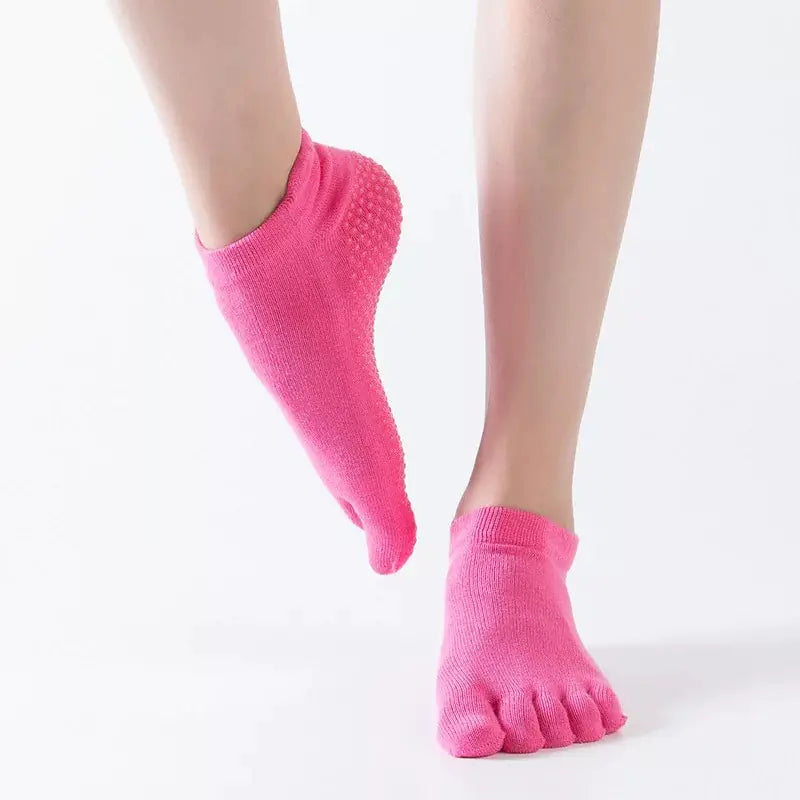 Professional Non-Slip Five-Finger Yoga Socks - Comfort Gift Box