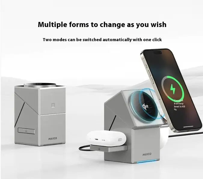 Magnetic Touch Rotating Wireless Charger - Comfort Gift Box