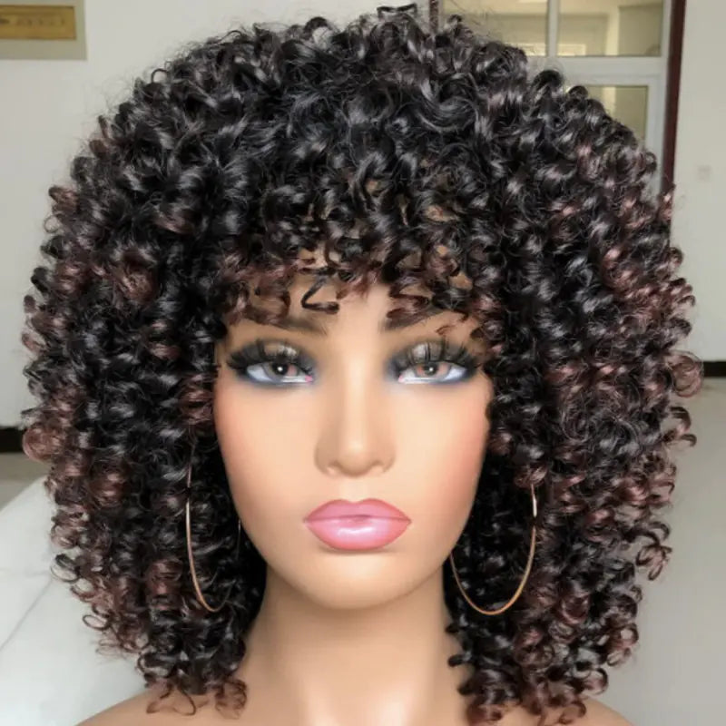 Women's Fluffy High-Temperature Silk wig