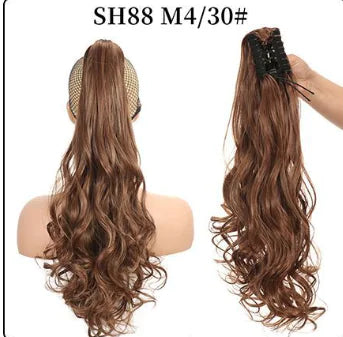 Fluffy Natural Lifelike Claw Clip Ponytail