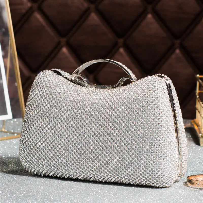 New Rhinestone Evening Clutch Bag - Korean Style