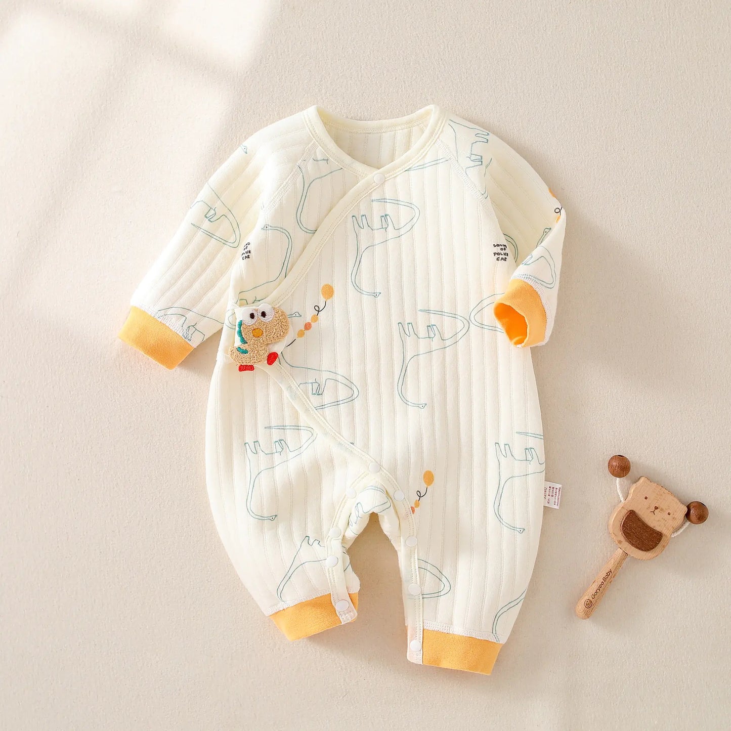 Warm Quilted Newborn Baby Jumpsuit