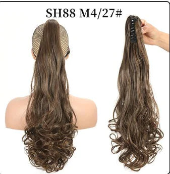 Fluffy Natural Lifelike Claw Clip Ponytail