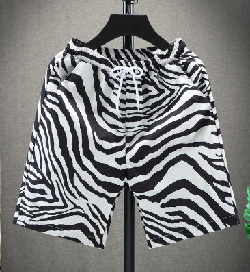 Vintage Zebra Hip-Hop Shorts