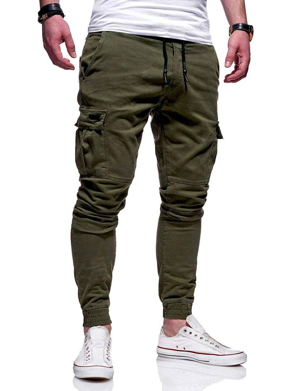 Men's Casual Joggers Pants Sweatpants Cargo Combat