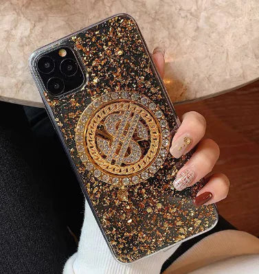 Luxury 3D Diamond Dollar Turnplate Phone Case