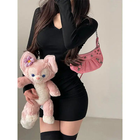 Hooded Long Sleeve Maxi Dress