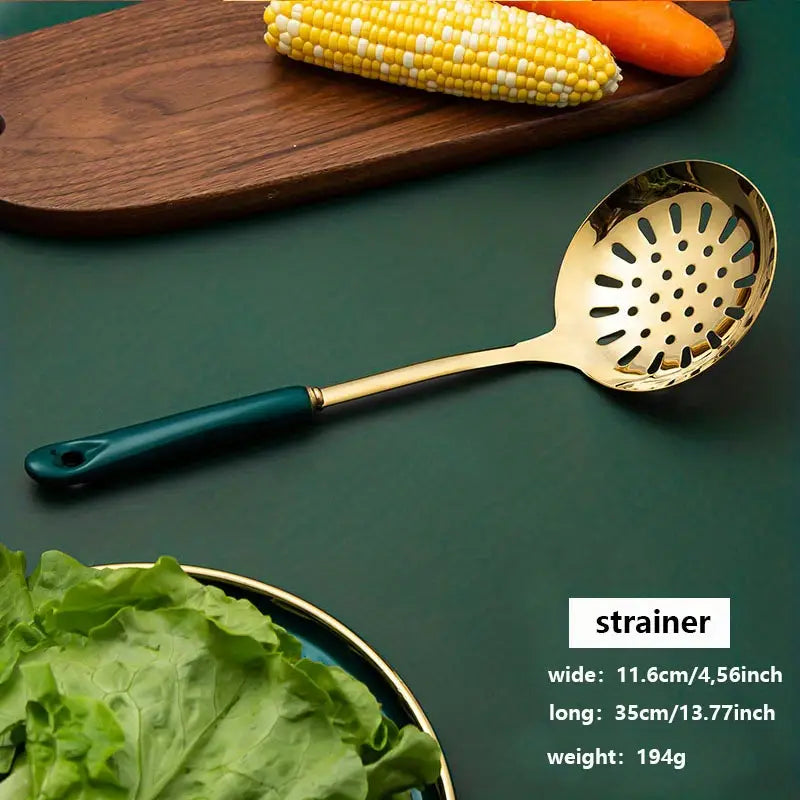 Luxury Lightweight Kitchen Utensil Set with Ceramic Handle