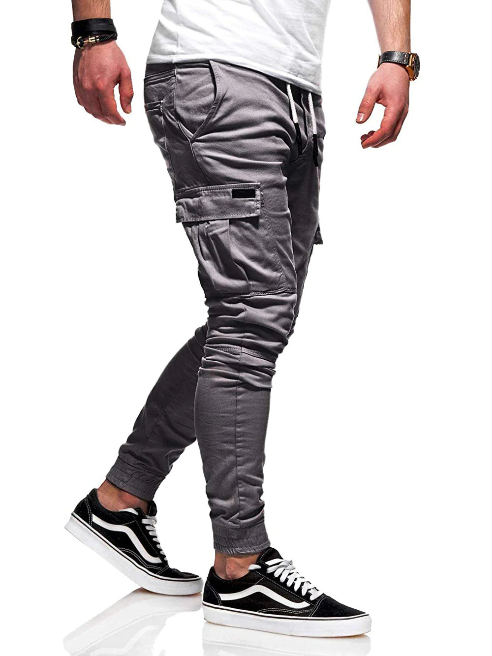 Men's Casual Joggers Pants Sweatpants Cargo Combat