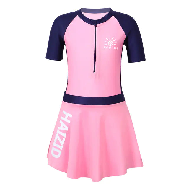 Children's Swimsuit Set: Jumpsuit and Skirt