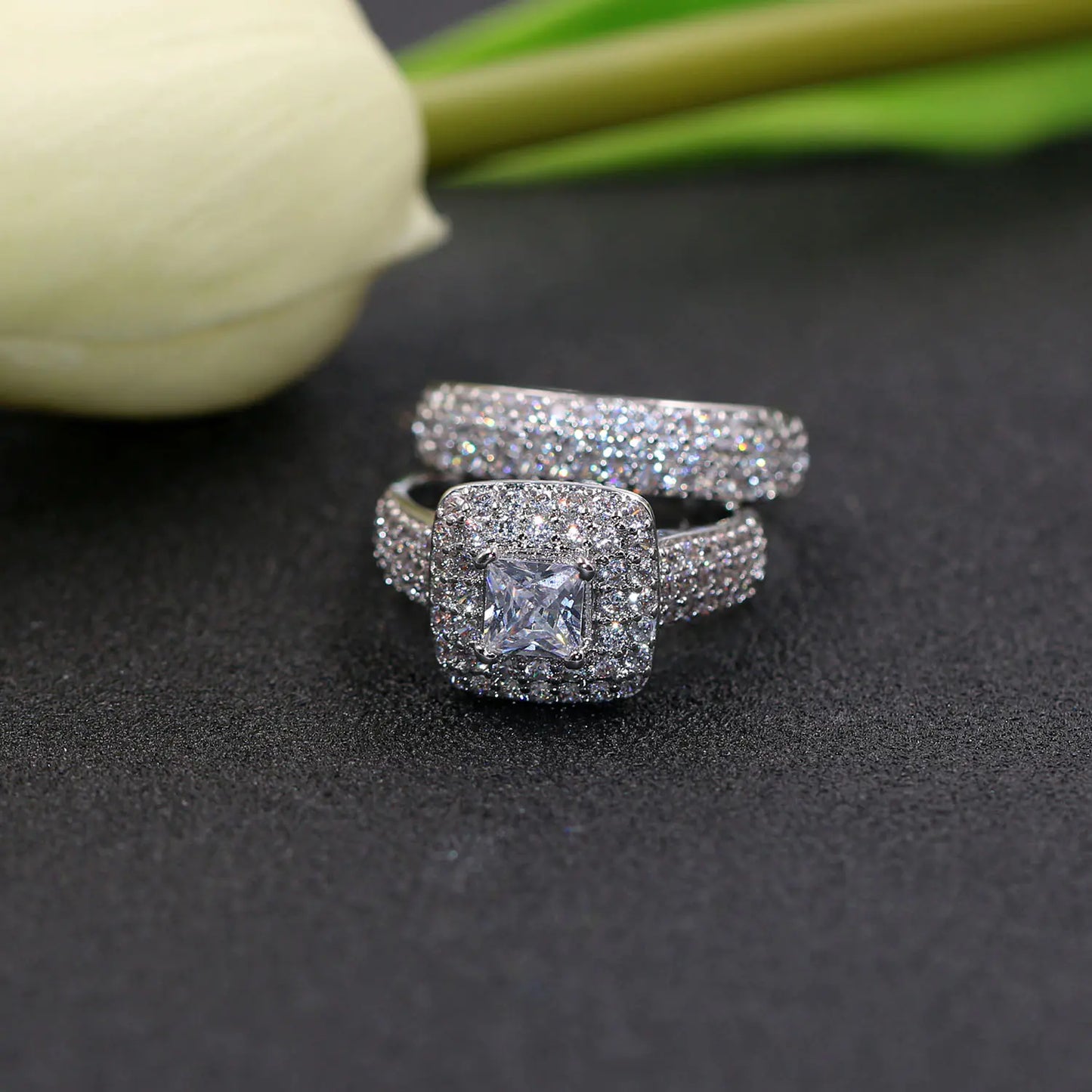 Engagement and Wedding Ring Set
