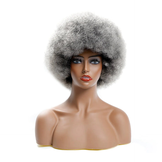Microwave Short Curly Fluffy Wig Headgear