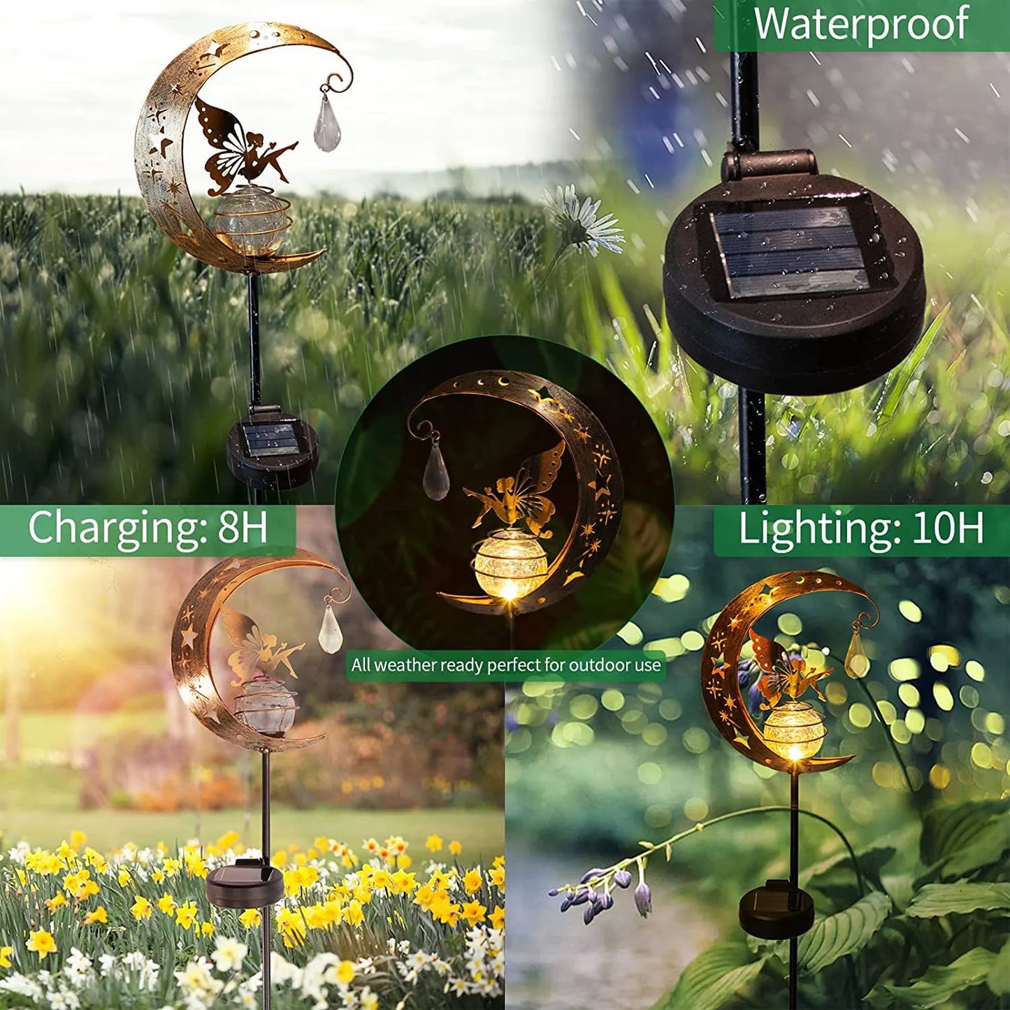 Solar Moon Fairy Garden Lamp - Comfort Gift Box