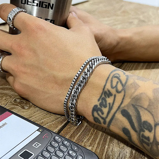 Double Cuban Hip Hop Bracelet