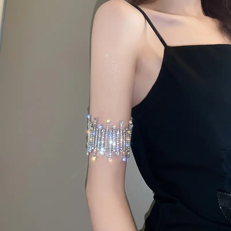 Luxury Rhinestone Statement Bracelet for Women