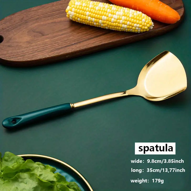 Luxury Lightweight Kitchen Utensil Set with Ceramic Handle