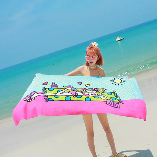 Quick-Dry Bath Towels, Beach Towels, Printed Towels