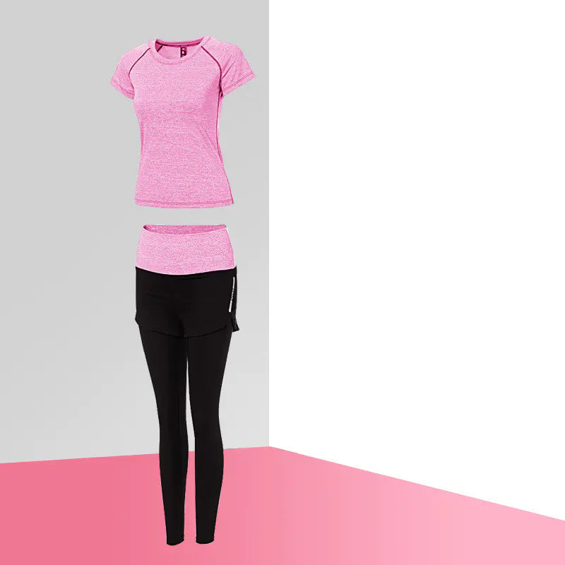 Breathable Two-Piece Yoga and Fitness Clothing Set