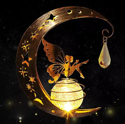 Solar Moon Fairy Garden Lamp - Comfort Gift Box
