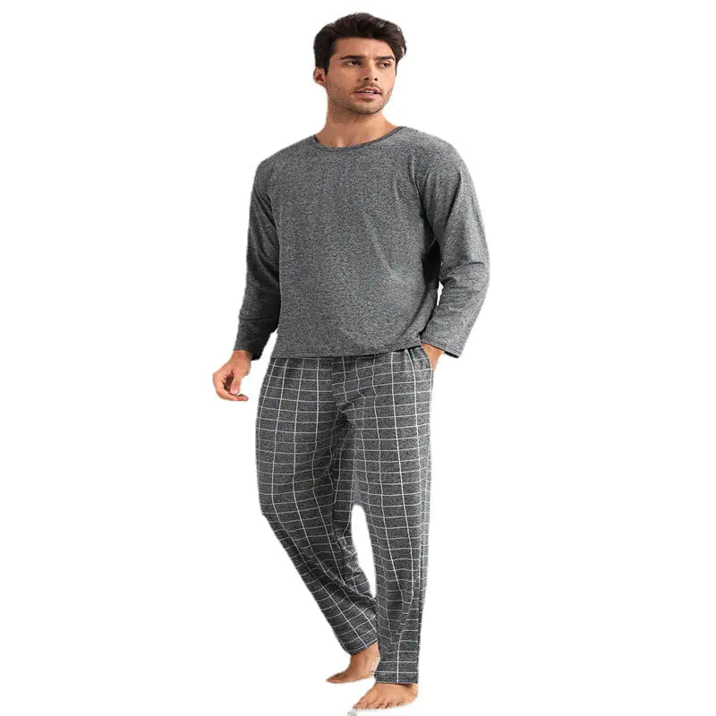 Men's Suit Thin Section Plaid Loungewear Pants - Comfort Gift Box