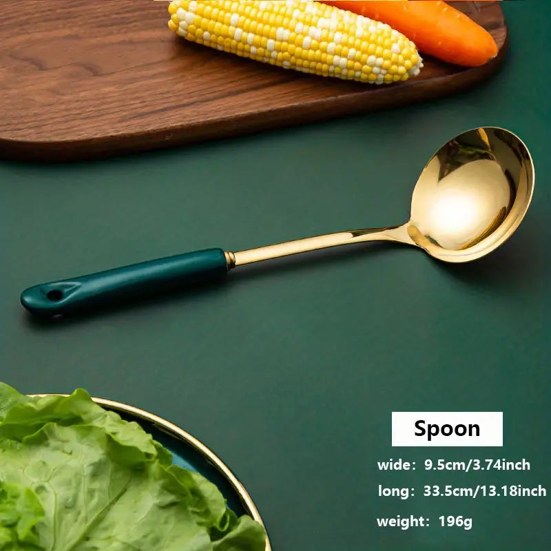 Luxury Lightweight Kitchen Utensil Set with Ceramic Handle