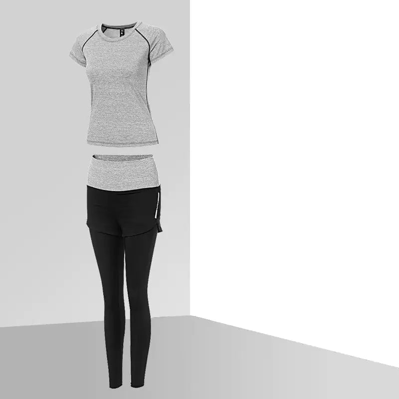 Breathable Two-Piece Yoga and Fitness Clothing Set