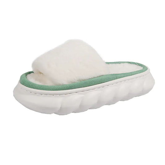Heavy-soled Fur Slippers for Home Comfort - Comfort Gift Box